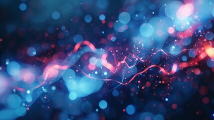 Fototapeta premium In a surge of electrical energy the blockchain network is empowered with the ability to process transactions at lightningfast speeds.