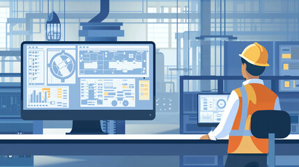 Production planner scheduling manufacturing workflows for maximum efficiency.