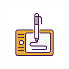 Pen Tablet Icon editable stock vector icon