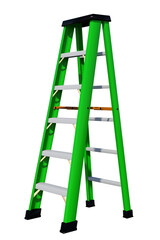 scala per lavori edili e muratura con fondo trasparente isolato vari colori 