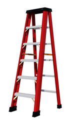 scala per lavori edili e muratura con fondo trasparente isolato vari colori 