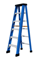 scala per lavori edili e muratura con fondo trasparente isolato vari colori 