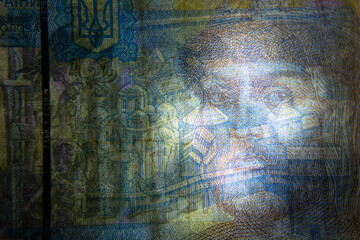 Old banknote background, currency, great details