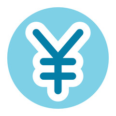 yen icon for illustration