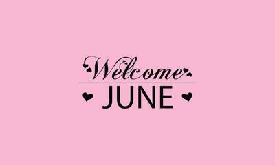 Sleek and Sophisticated Text Design for the Month of June