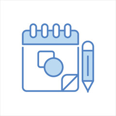 Sketchbook  Icon editable stock vector icon