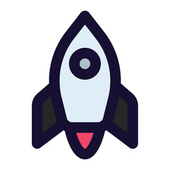 rocket icon for illustration