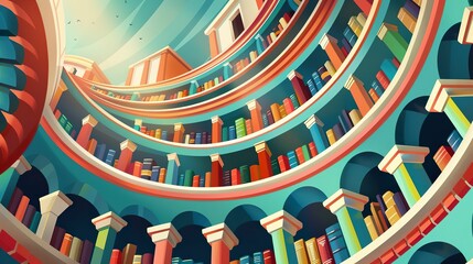 Quantum library, books that contain infinite knowledge, accessible through thought alone