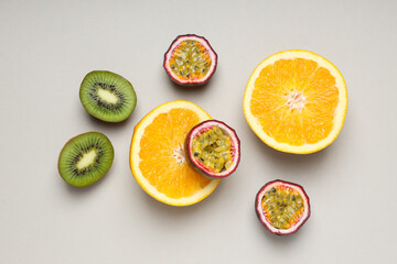 Concept of delicious and tasty exotic and tropical fruit