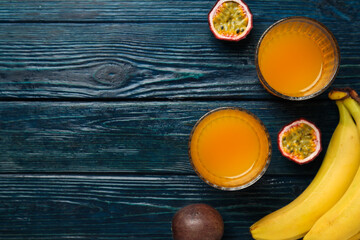 Concept of delicious and tasty exotic and tropical fruit