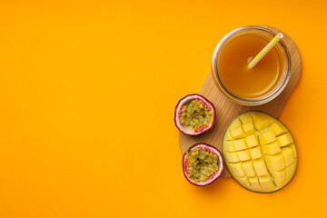 Concept of delicious and tasty exotic and tropical fruit