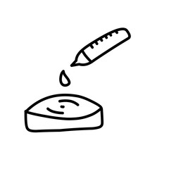 hand drawn chemistry and science icon