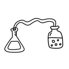 hand drawn chemistry and science icon