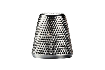 Elegant Silver Vase Gracefully Resting on Pure White on a Clear PNG or White Background.