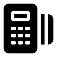 pos terminal icon for illustration