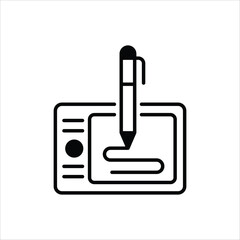 Pen Tablet Icon editable stock vector icon