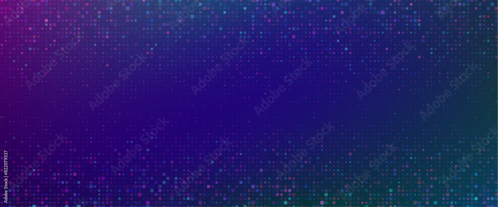 Poster purple abstract pixel texture bg video screen. tv pattern background with square noise effect. futur