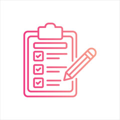 Checklist  Icon editable stock vector icon
