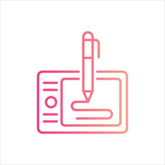 Pen Tablet Icon editable stock vector icon