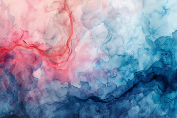 Dynamic watercolor meets flowing vectors amidst an abstract watercolor backdrop, weaving a...