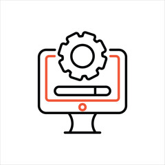 System Update Icon editable stock vector icon