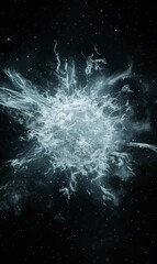 Blue Abstract Galaxy Formation,Photorealistic HD