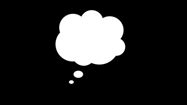 Dynamic fast thought bubble animation