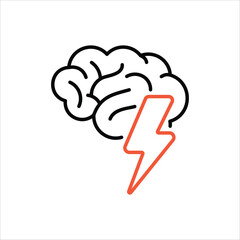 Brainstorm Icon editable stock vector icon