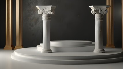 3d rendered illustration of a column