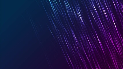 Blue and purple neon lines abstract futuristic background