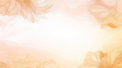 Background image in peach tones with watercolor floral print