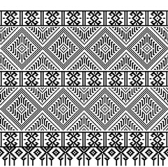 Fototapeta premium Figure tribal Thai geometric ethnic pattern traditional.Aztec style embroidery abstract vector illustration.design for textured,fabrics,clothing,wrapping,carpet,print.