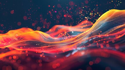 Data flow concept background