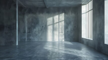 Empty room interior background. 3d rendering 