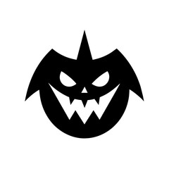 Halloween silhouettes black icon and character. Vector illustration. Isolated on white background.
