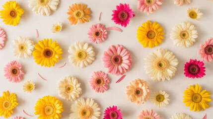 Gerbera Daisy Delight: A Vivid Array of Blossoms