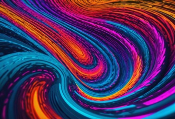 Obraz premium Grainy abstract background with waves and spirals