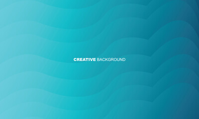 abstract baby blue background with waves gradient style vector design