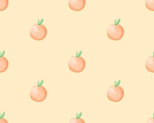 Orange on pastel orange background