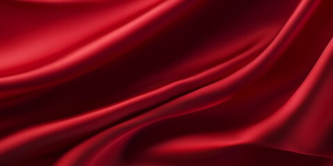 Fototapeta premium Red cloth texture background, red silk satin fabric, dark red color,Red luxury silk textile material background,a sumptuous burgundy silk texture