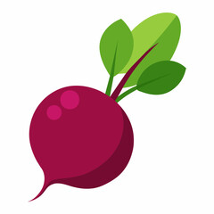 Beetroot vector illustration logo icon