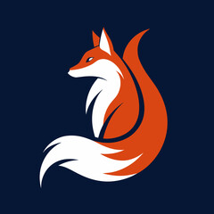 Obraz premium red fox illustration