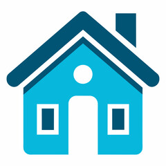 home icon on a white background