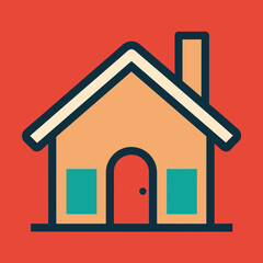 house icon with shadow