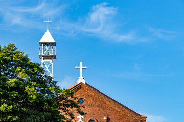 長崎のカトリック黒崎教会の十字架