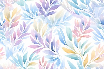 Paisley watercolor floral pattern tile: flowers, flores, tulips, leaves. Oriental indian traditional hand painted water color whimsical seamless print, ceramic design.