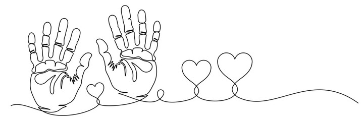 hands and palms of fingers