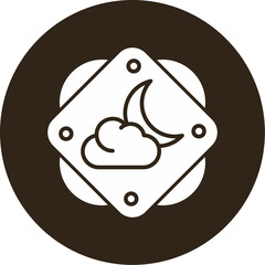 Cloudy night Icon