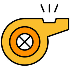 whistle, Blower, equipment, police, referee, sport, tool Icon