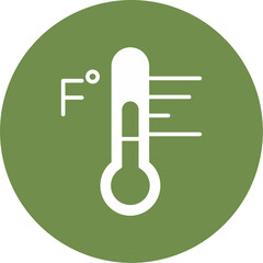 Fahrenheit Degrees Icon